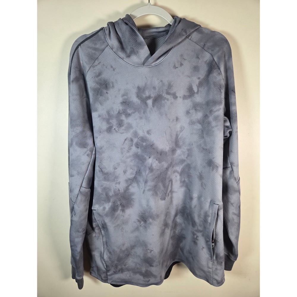 Lululemon Textured Tech Hoodie Men XL Diamond Dye Rhino Grey Anchor LM3CH0S Gym